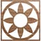 Ekena Millwork Blume Wood Fretwork Pierced Ceiling Medallion, Walnut, 28"OD x 9 3/4"ID x 3/8"T CMWP28X28X0375BLWA - alternate 1